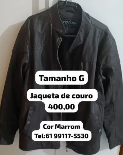jaqueta em couro