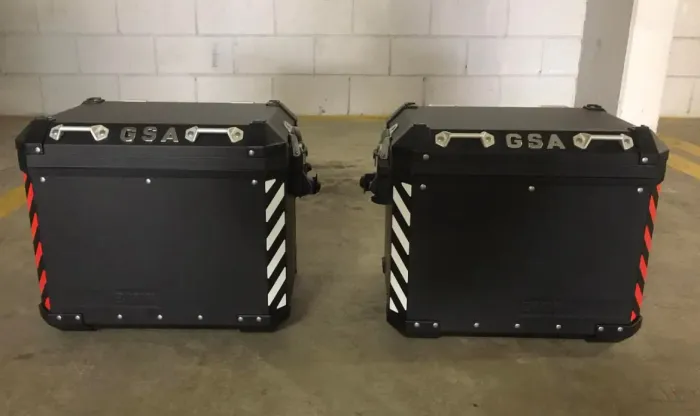 Baús laterais originais bmw de alumínio para Gs adventure 1250, 1200, 850 ou 900