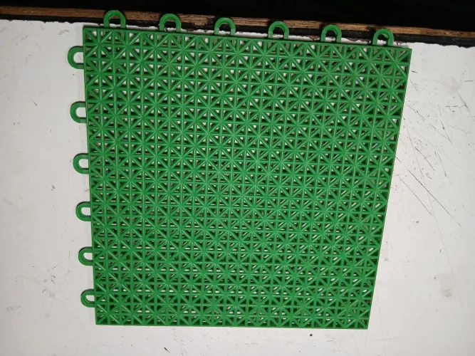 Piso modular plastico verde 25x25cm