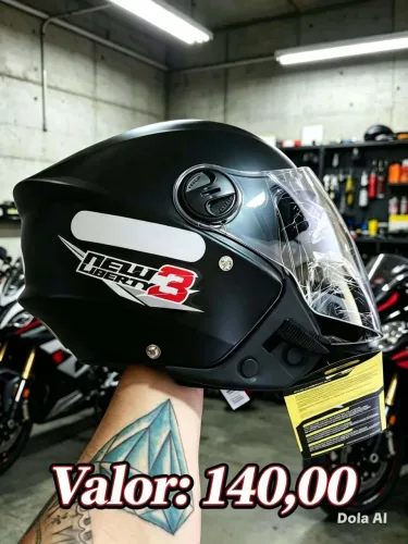 Capacete aberto - ENT GRÁTIS 