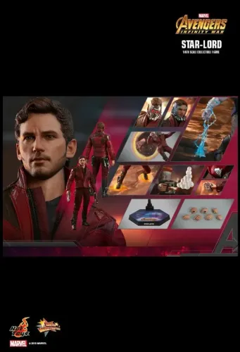 Star-Lord (Senhor das Estrelas/Peter Quill) - Avengers Infinity War Escala 1/6 Hot Toys
