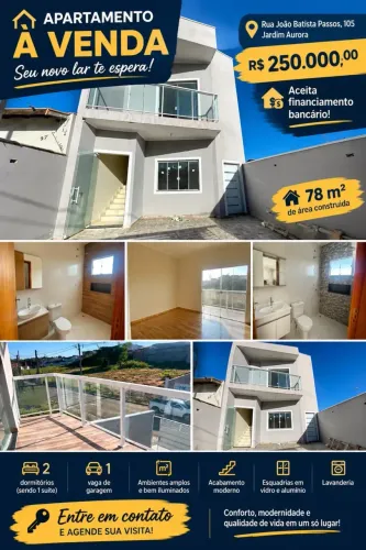 Imóvel para venda com 78 metros quadrados com 2 quartos