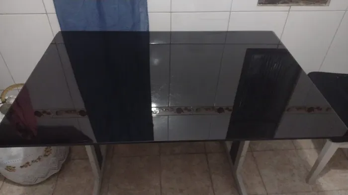Tampo para mesa Jantar de vidro fumê medindo 1.30cm x 90 cm de Qualidade!