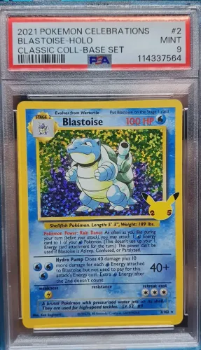 Venusaur e Blastoise de Celebrações PSA 9