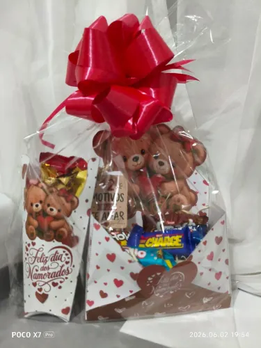 Cesta chocolate dia dos namorados