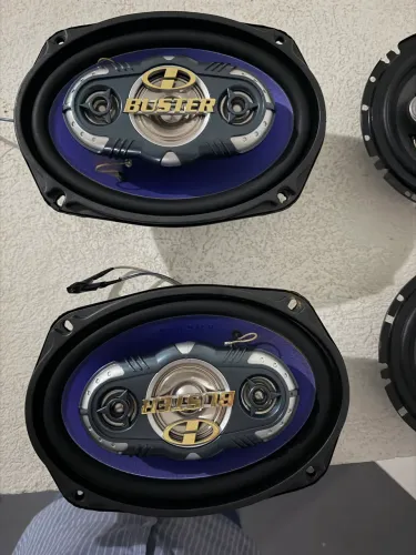 6x9 Buster 200 W RMS e 6" Coaxial Samus 45 W RMS