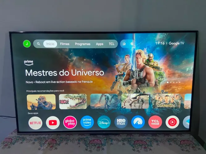 Tv 55 Tcl Android Google tv 4k - Passo Cartão