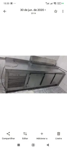 BALCÃO REFRIGERADOR INDUSTRIAL EM INOX - 3 PORTAS