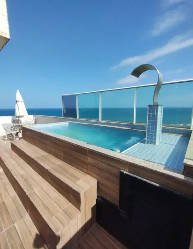Apartamento cobertura 3 quartos em Jardim Armação para venda. Vista mar