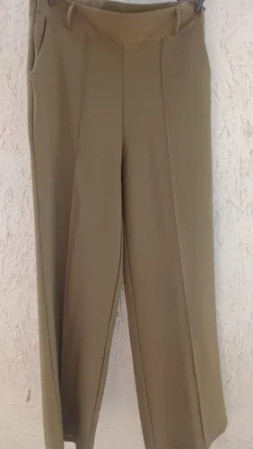 Calça verde militar cintura alta