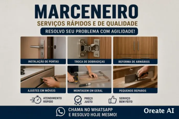 Marceneiro Rápido e Sem Dor de Cabeça!