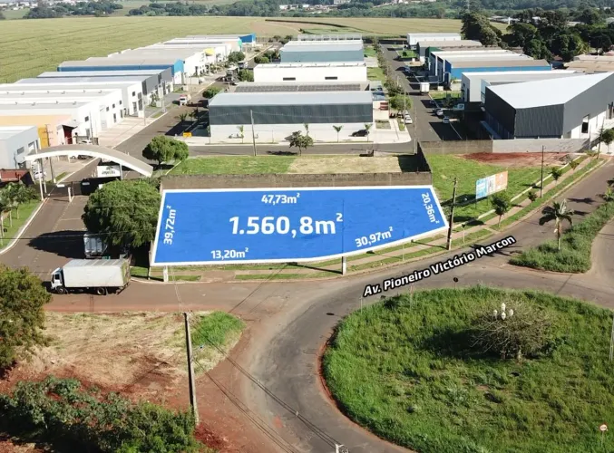 Área comercial com 1.560 m2 no melhor ponto do Distrito Industrial 2