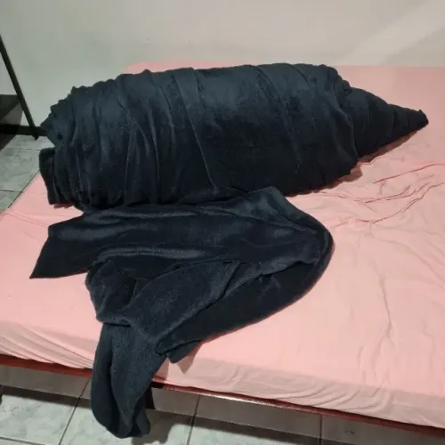 Tecido Ultrasoft Fleece Preto - Helanca Rosa, Roxo e Azul - Liganete Off-White e Vinho