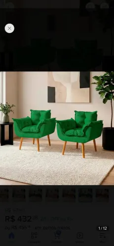 Conjunto poltrona sala