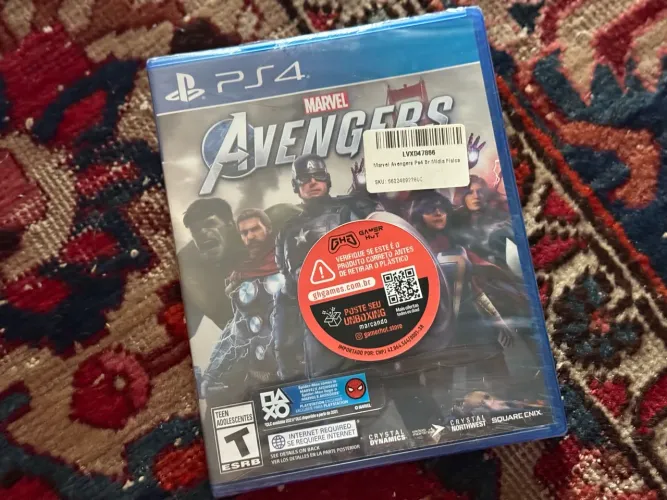Marvel Avengers PS4 mídia física LACRADO