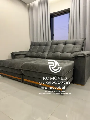 Sofá Retrátil Barcelona Euro Pillow 30cm - Conforto Premium