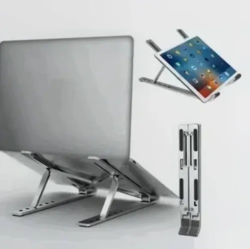 Suporte de Notebook e tablet em alumínio dobrável portátil