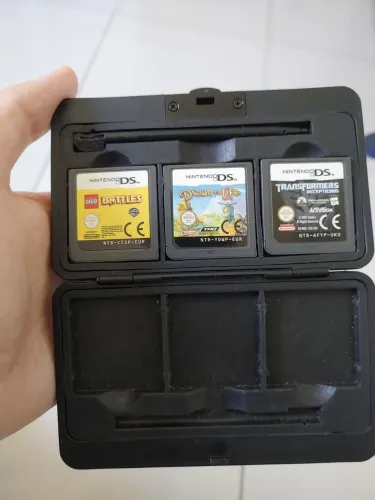Case com 3 jogos para Nintendo DS