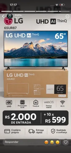 Tv na promissória sem consultar cpf direto comigo .pagamento só na entrega !