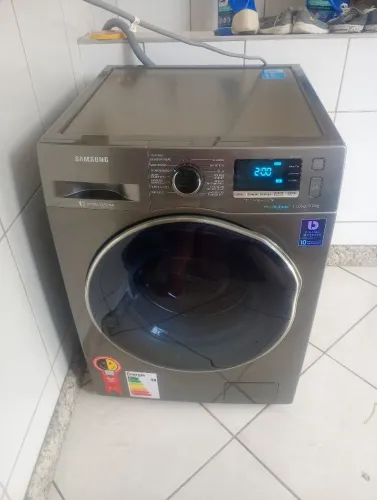 Lava e seca Samsung 11 kg entrego inox impecável