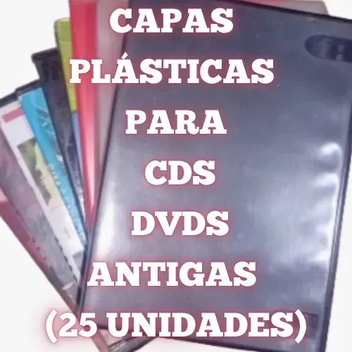 Capas Plásticas para CDs e DVDs Antigas