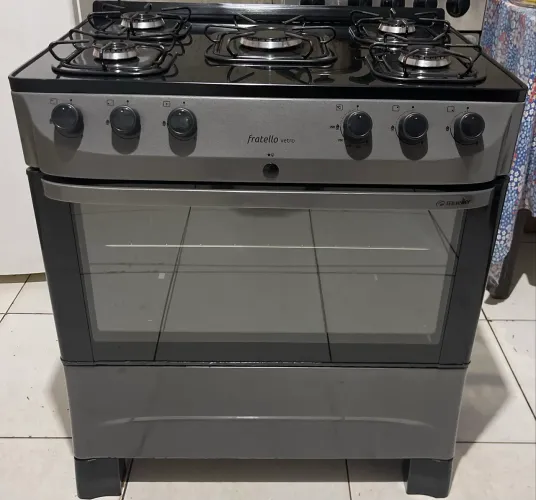 Fogão 5 Bocas Mesa de vidro Mueller. Elétrico!! Conservado