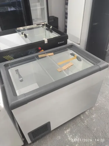 Bh freezer horizontal tampa de vidro 