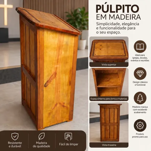 Púlpito em Madeira