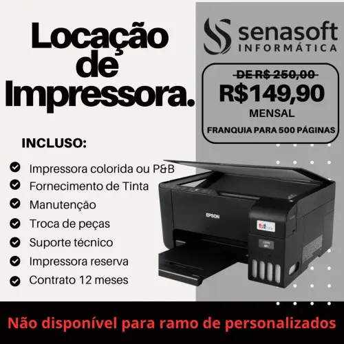 Locação de Impressora Multifuncional Epson Ecotank