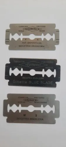 Lâminas  de  Barbear  Gillette   Blue  Blade    Aço  Inoxidável    Azul  Aço  Inox