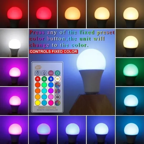 Oferta!!! Lampada Bolinha RGB com Controle