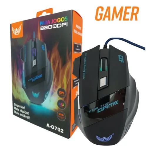Mouse Gamer Com Led Para Jogos A-G702 3200DPI