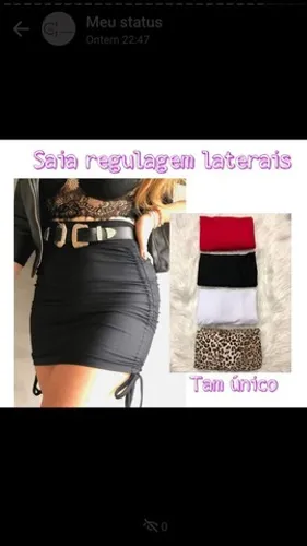 Saia gringa com regulagem. Tam único