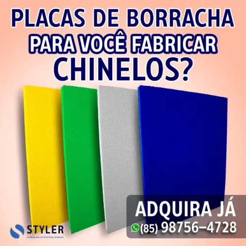 Placas de Borracha Para Fabricação de Chinelos