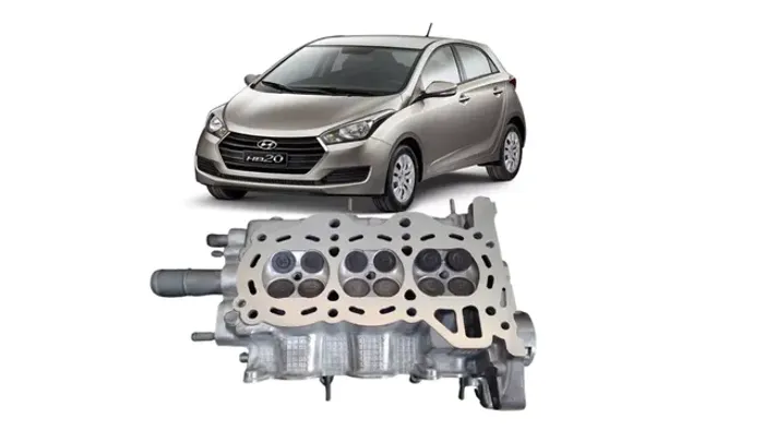 Cabeçote Hyundai Hb20 1.0 12v 3cc Original Med. Std Montado A Base de Troca 