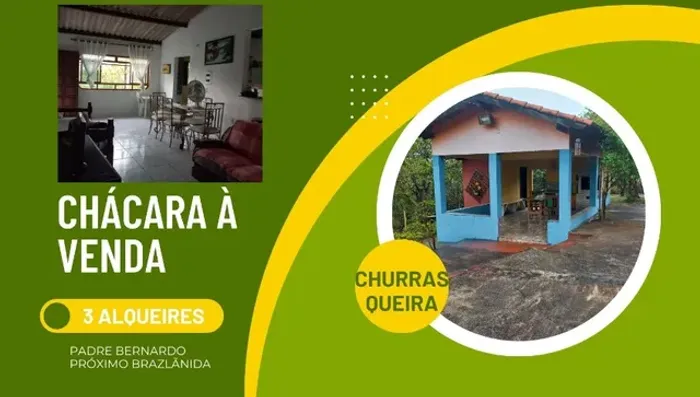3 alqueires a venda escriturada na região de Brazlandia sentido Padre Bernardo