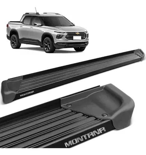 Estribo Chevrolet Montana 2023/ - Alumínio Preto