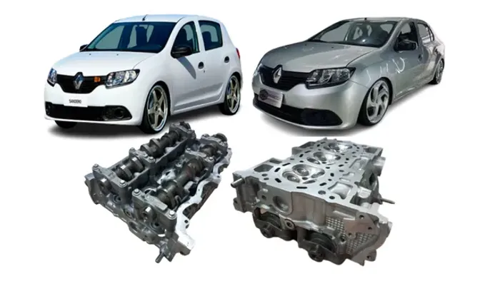 Cabeçote Renault Sandero Logan 1.0 3cc Semi Novo Retificado A Base de Troca