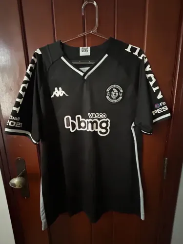 Camisa de Futebol - Vasco da Gama - Tamanho GG - Preto