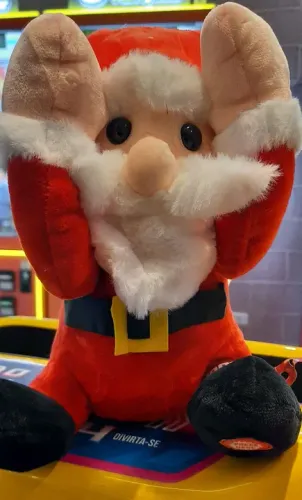 Papai Noel de Pelúcia - eletronica