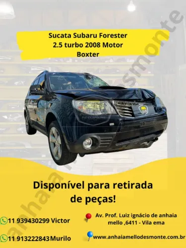 Sucata Subaru Forester 2.5 turbo 2008 Motor Boxter