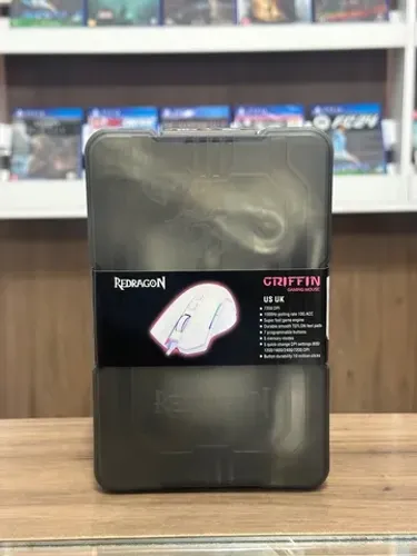 Mouse Gamer Griffin Branco M607W Redragon Novo Loja Física 