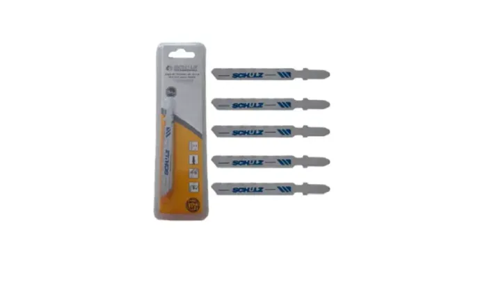 Kit com 5 lâminas para serra tico-tico 90mm marca Schulz