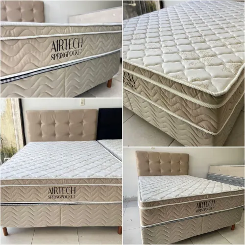 Cama de Casal Airtech Ortobom Colchão de 30cm
