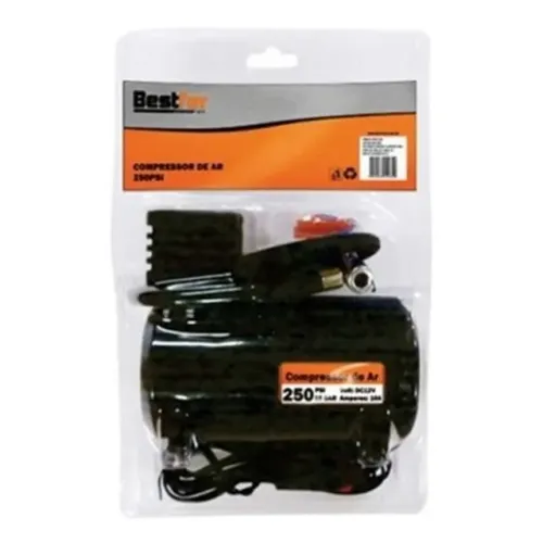 Mini Compressor De Ar 12v 250ps1 Bestfer Bfh1126