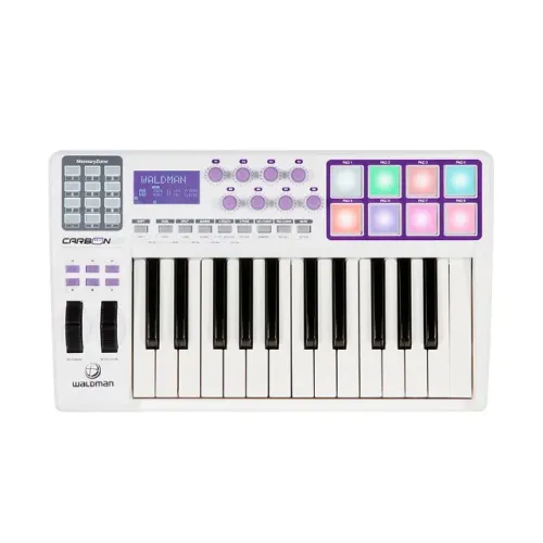 Controlador Waldman Carbon 25 Midi/USB - 25 Telcas - TC0102
