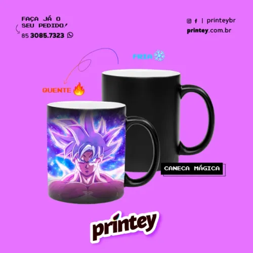 Caneca Mágica Personalizada com sua arte 