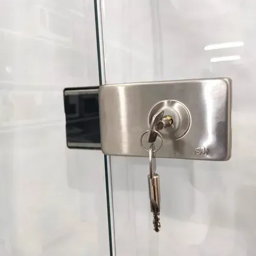 Trava Forte Para Porta De Vidro Abrir Segurança