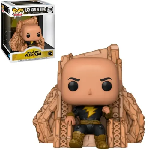Funko POP Black Adam, Exclusive Deluxe | Adão Negro No Trono 1239 | Original | Funko