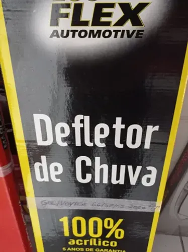 Calha de chuva Eco FLEX p/Voyage G6 G7 G5/20 4 portas instalada